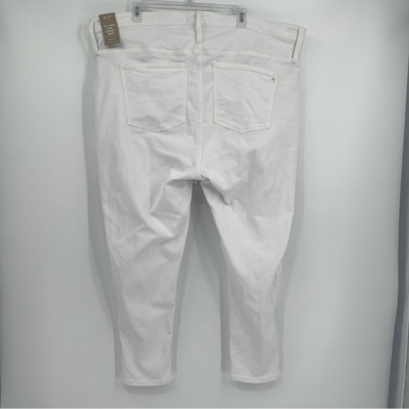 MADEWELL 10" High Rise Skinny Crop Button fly White Jeans Size 37 NWT Women’s - Picture 7 of 10